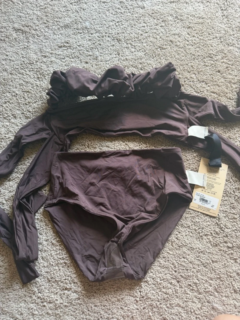 Maygel Coronel Brown Capri Two-Piece Bikini Set - Picture 3 of 3